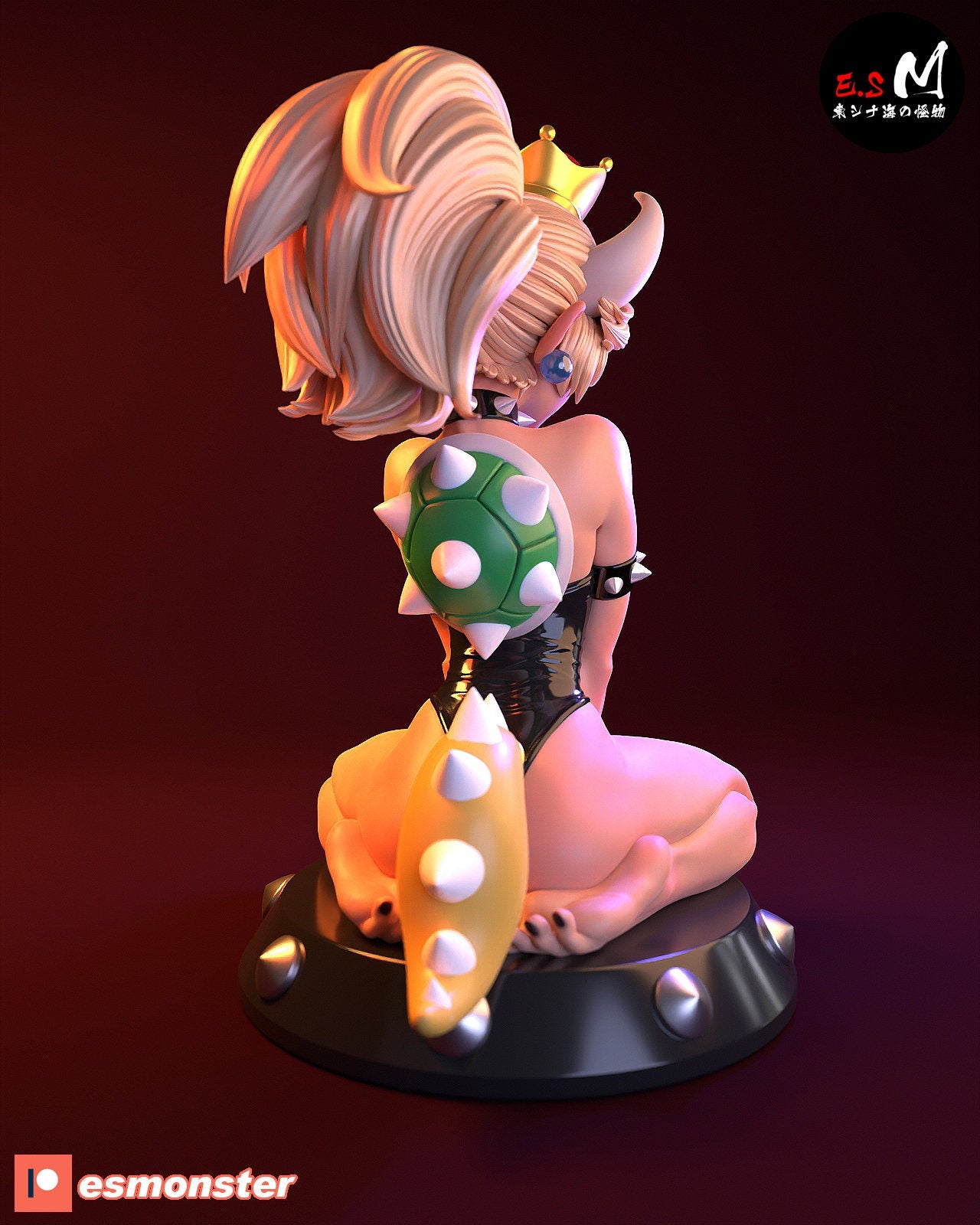 Bowsette 3d Printed Pinup Model Kit