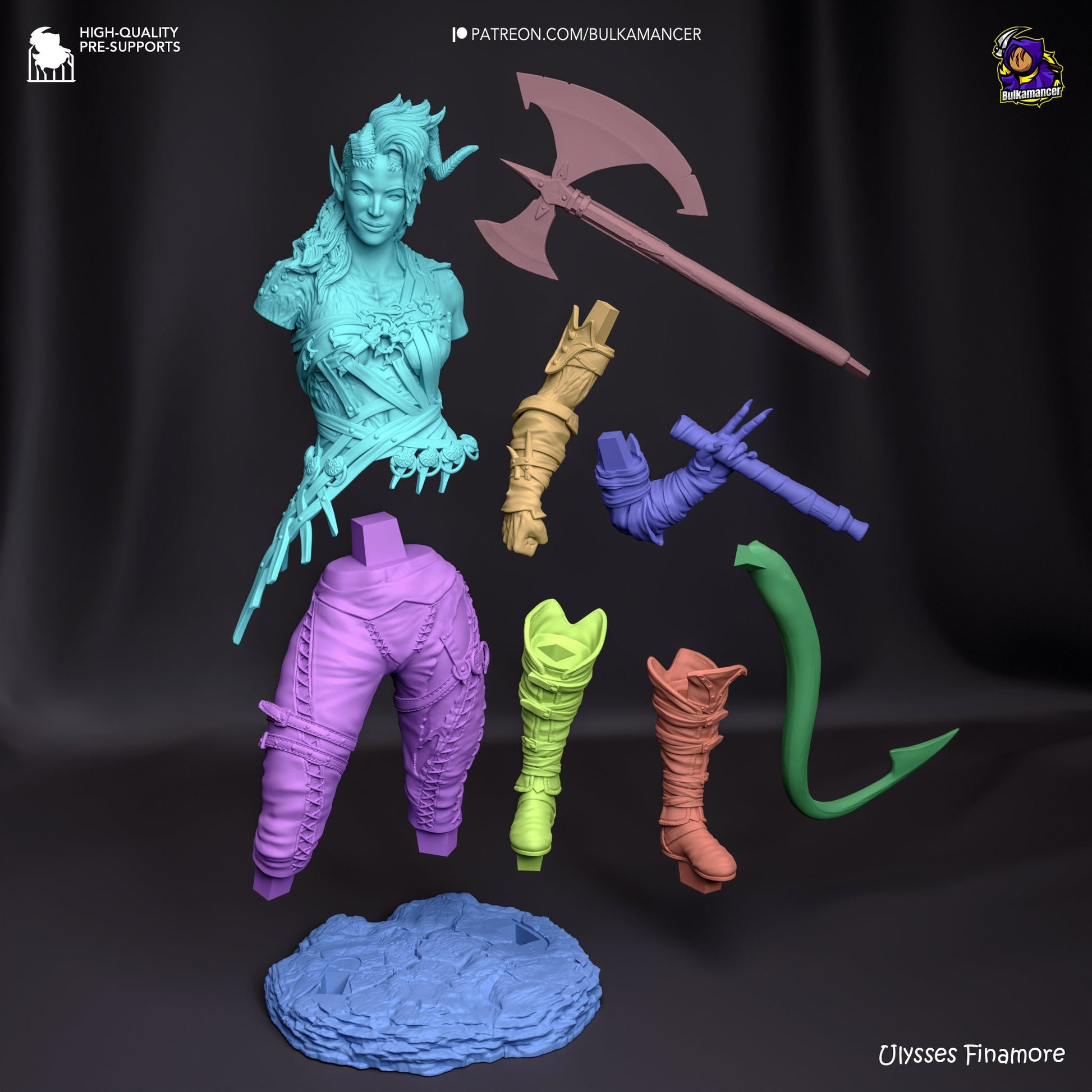 Scorched Barb 3d Printed Model Kit
