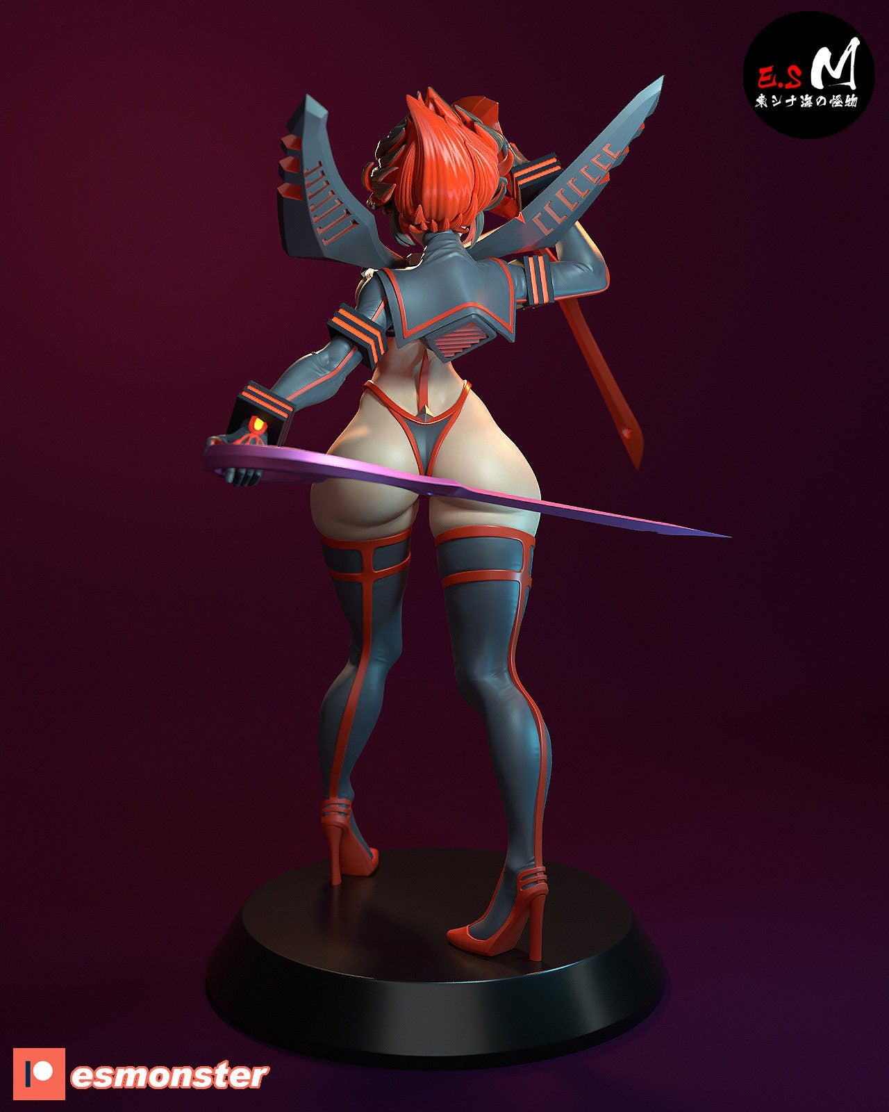 Scissor Wielder 3d Printed Model Kit