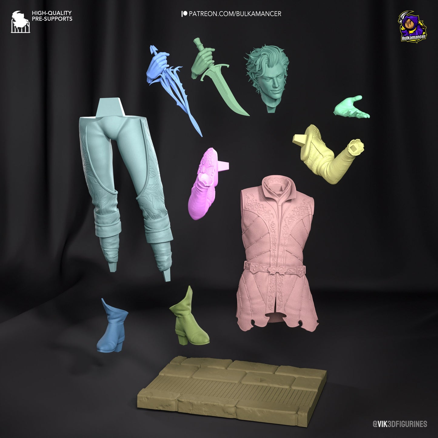 Rogue Vampire 3d Printed Model Kit