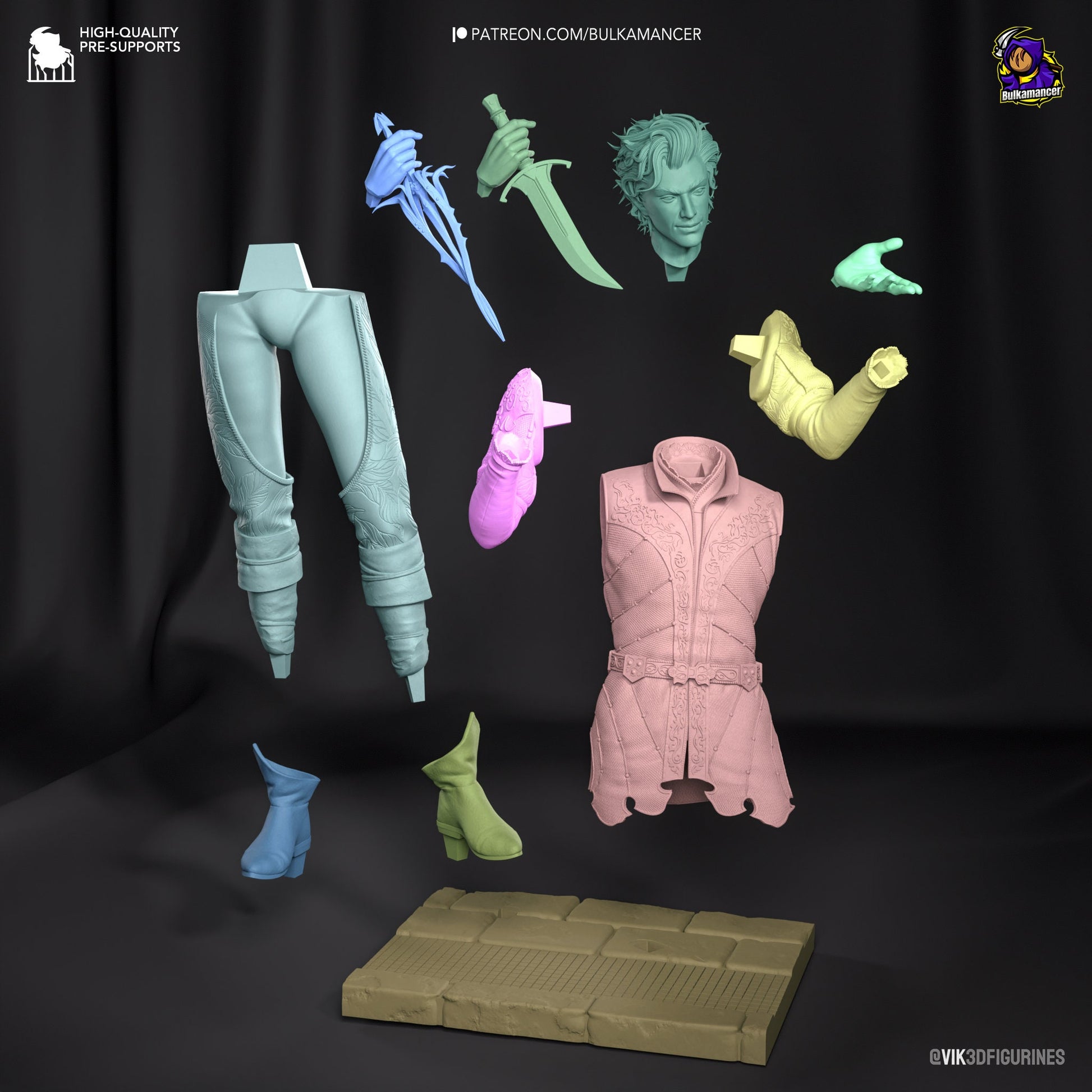 Rogue Vampire 3d Printed Model Kit