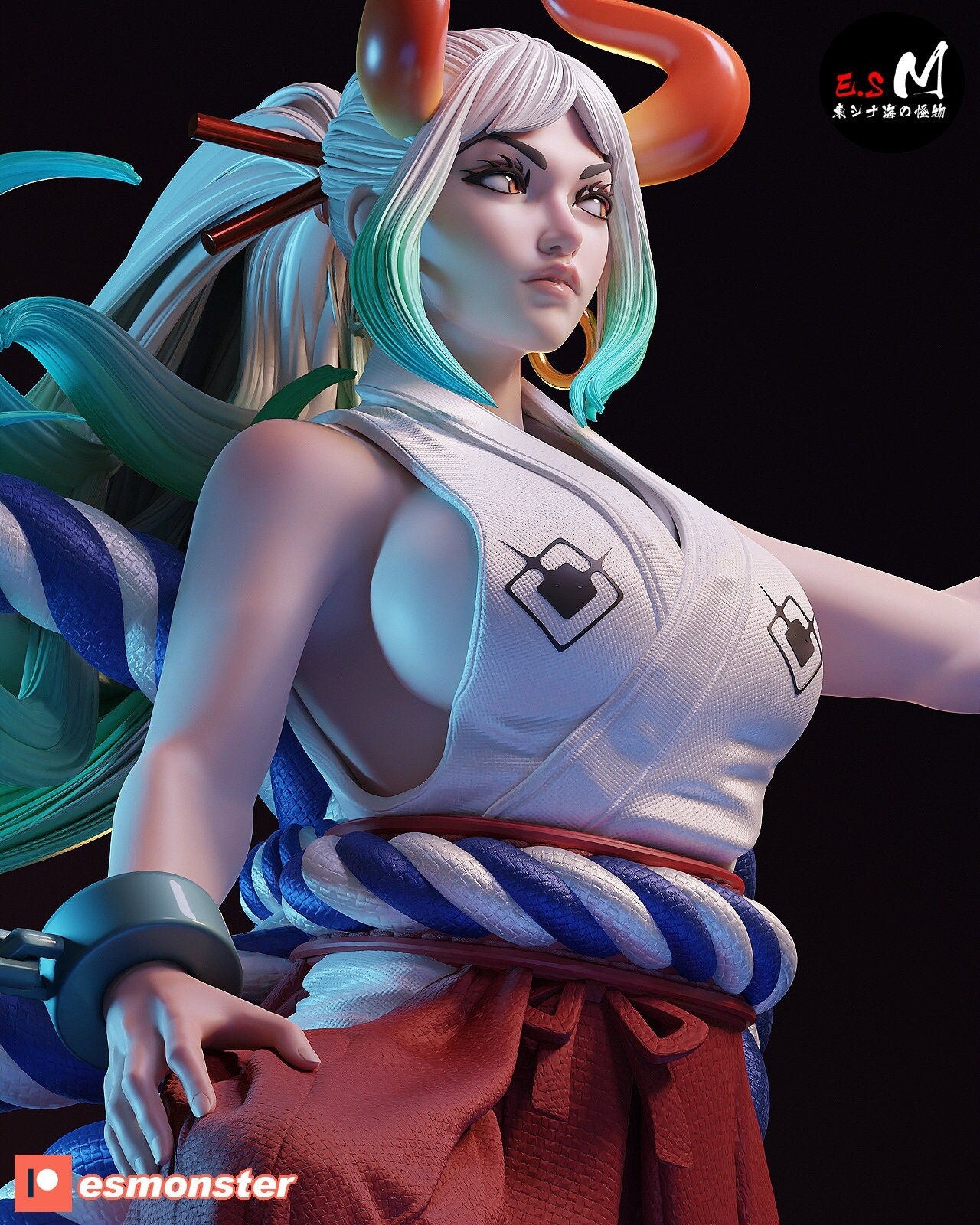 Oni Princess 3d Printed Model Kit