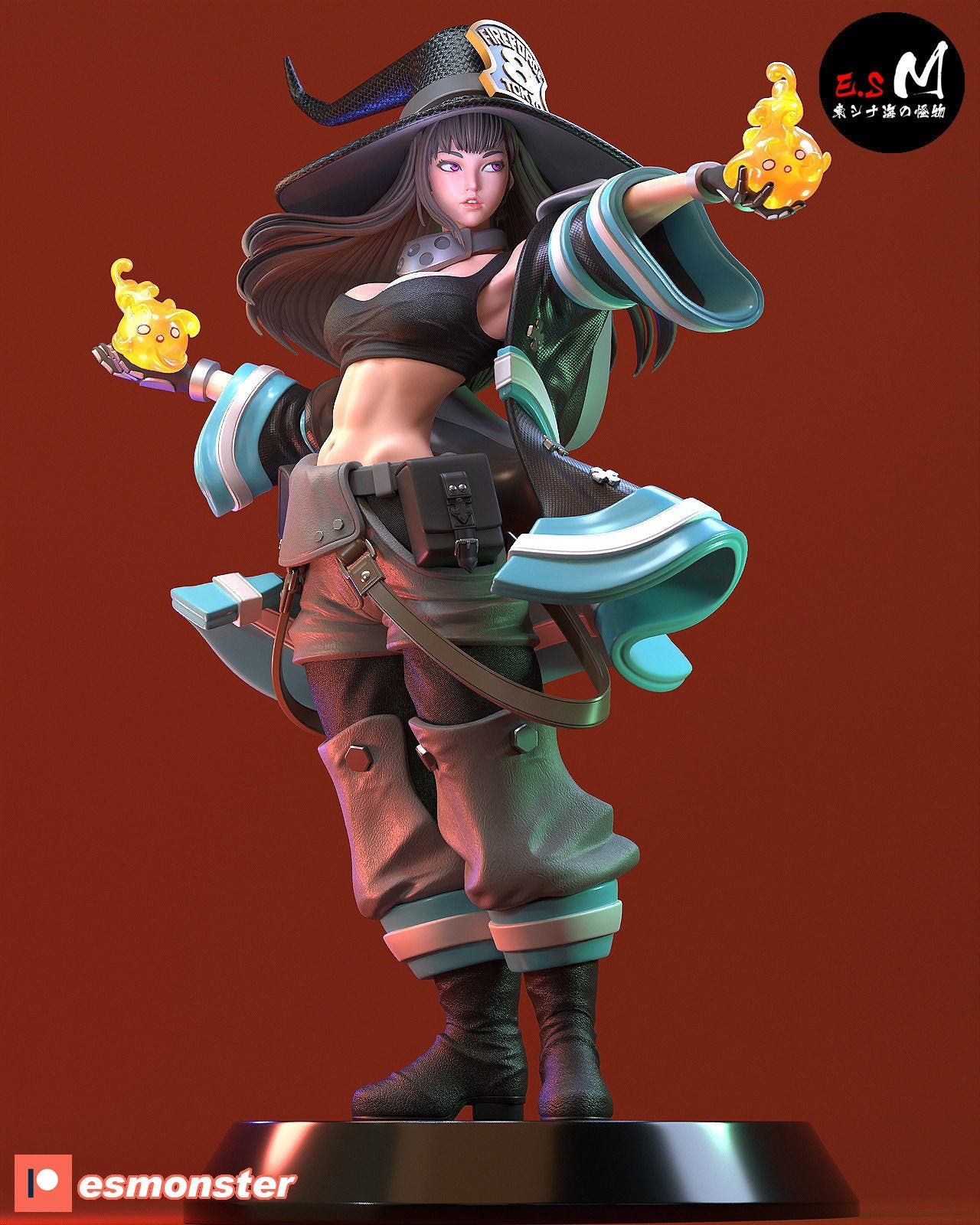 Fire Witch 3d Printed Model Kit