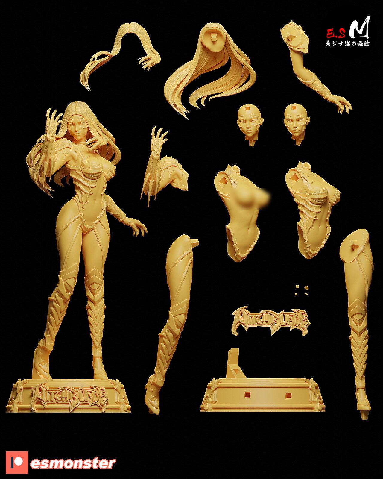 Witchblade 3d Printed Model Kit