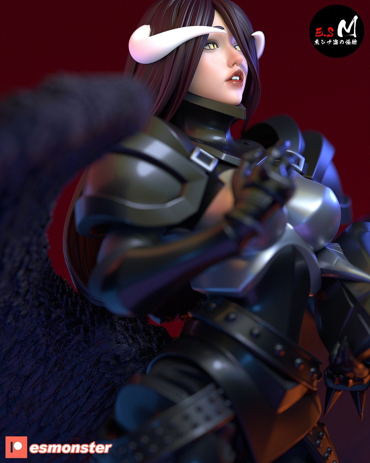 Armored Succubus 3d Printed Model Kit