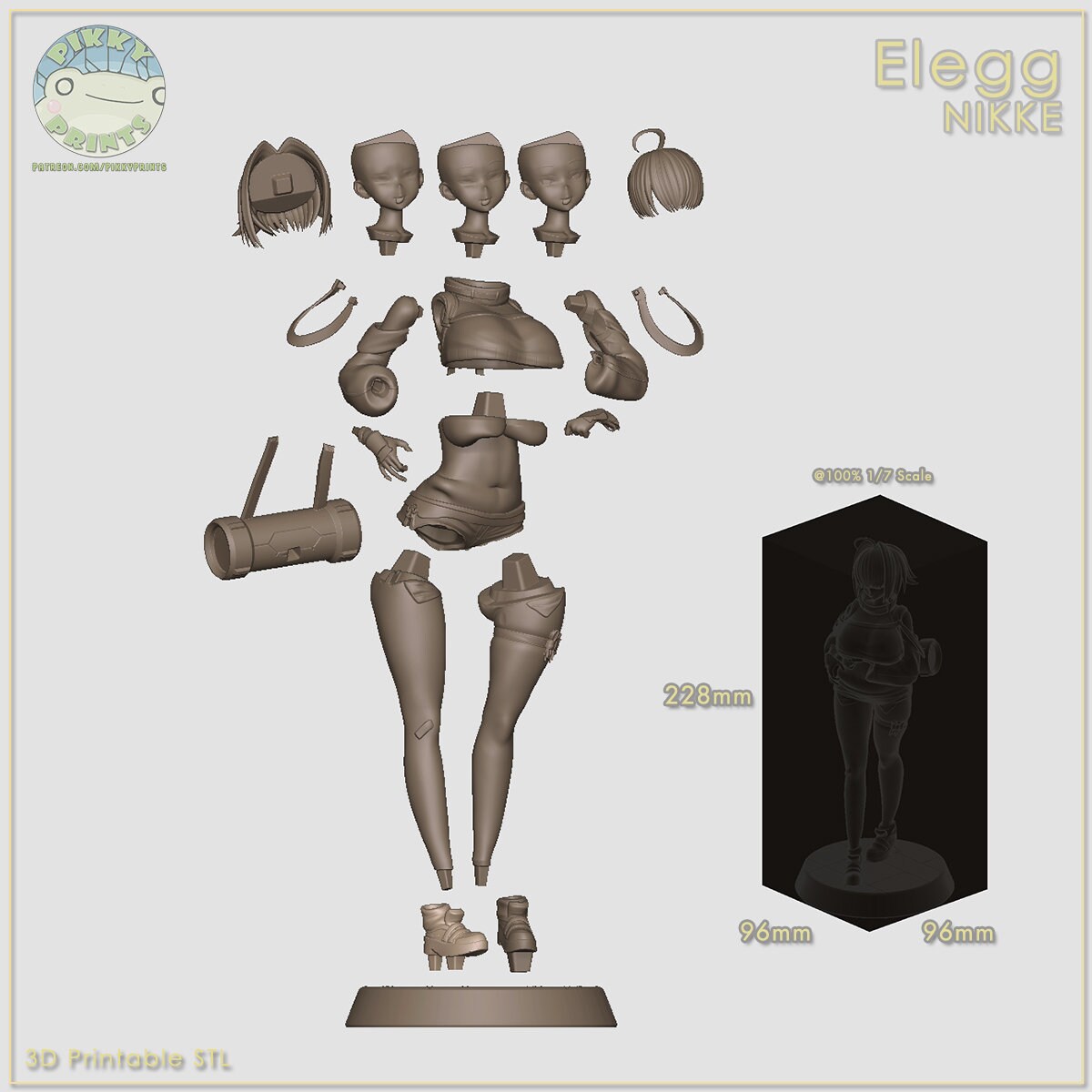 Elegg 3d Printed Model Kit