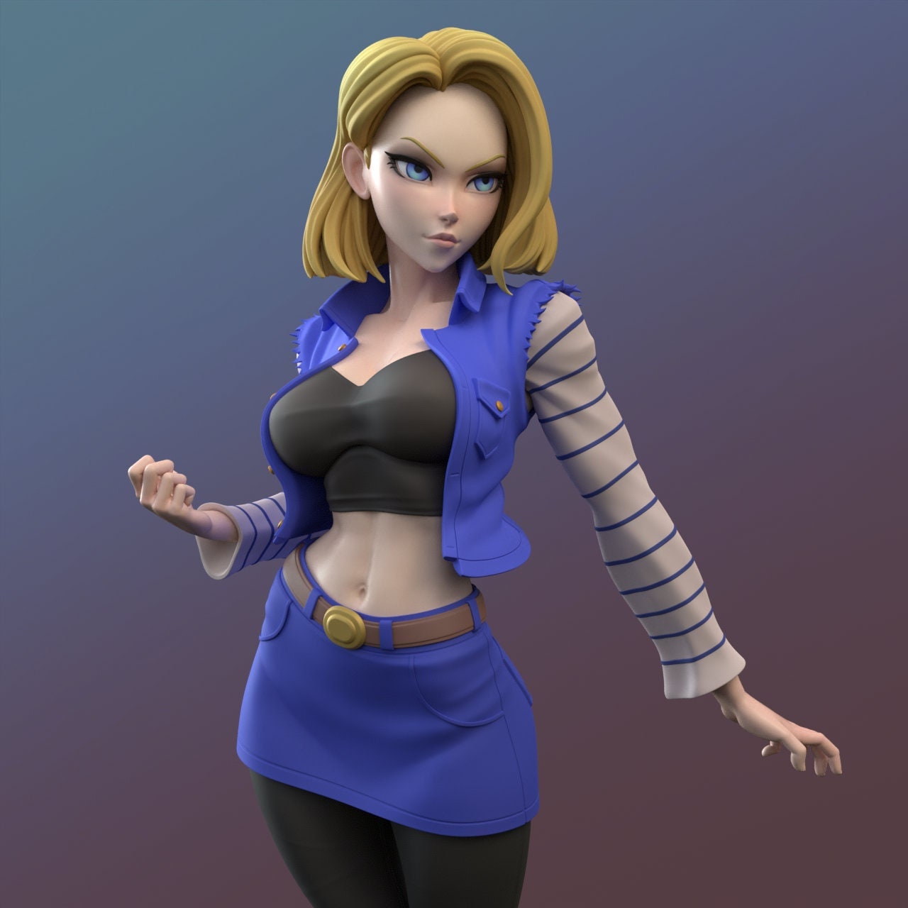 Blonde Bot 3d Printed Model Kit