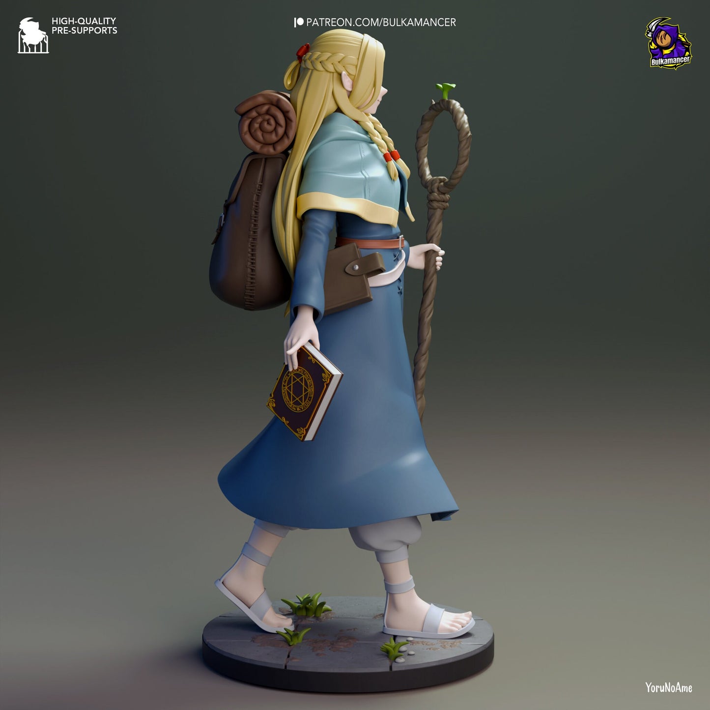 Dungeon Elf Mage 3d Printed Model Kit