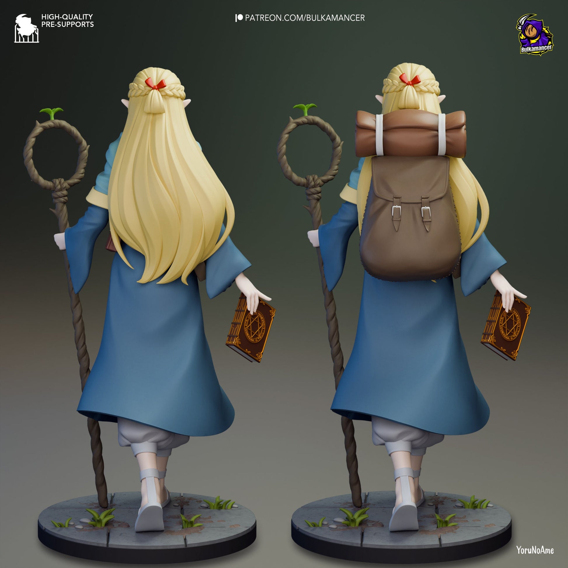 Dungeon Elf Mage 3d Printed Model Kit