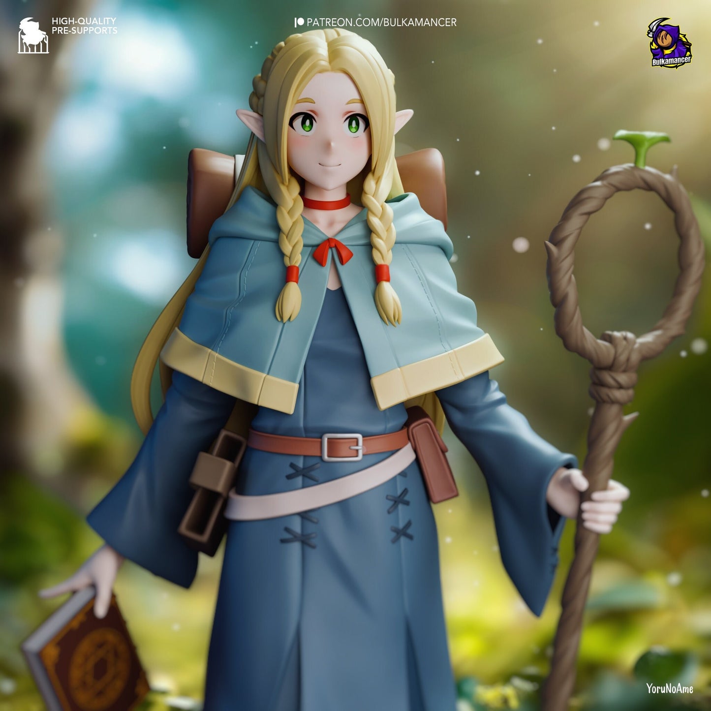 Dungeon Elf Mage 3d Printed Model Kit