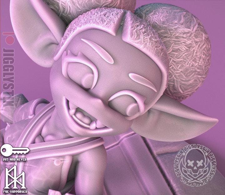 Goblin Girl Squire 3d Printed Miniature 75mm