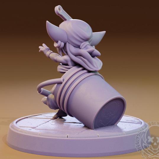 Goblin Girls Mechanics 3d Printed Miniatures 75mm