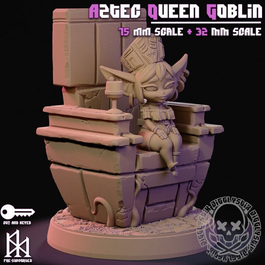 Goblin Girls Aztecs 3d Printed Miniatures 75mm