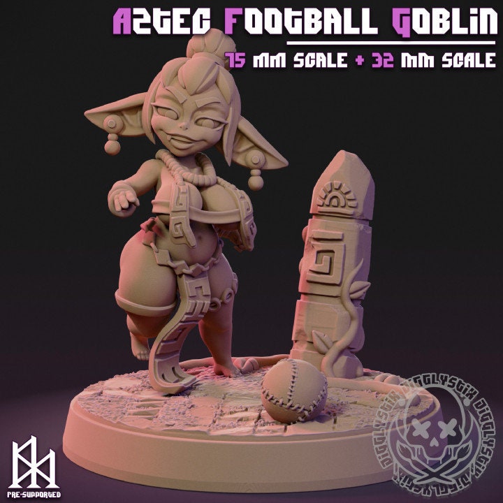 Goblin Girls Aztecs 3d Printed Miniatures 75mm