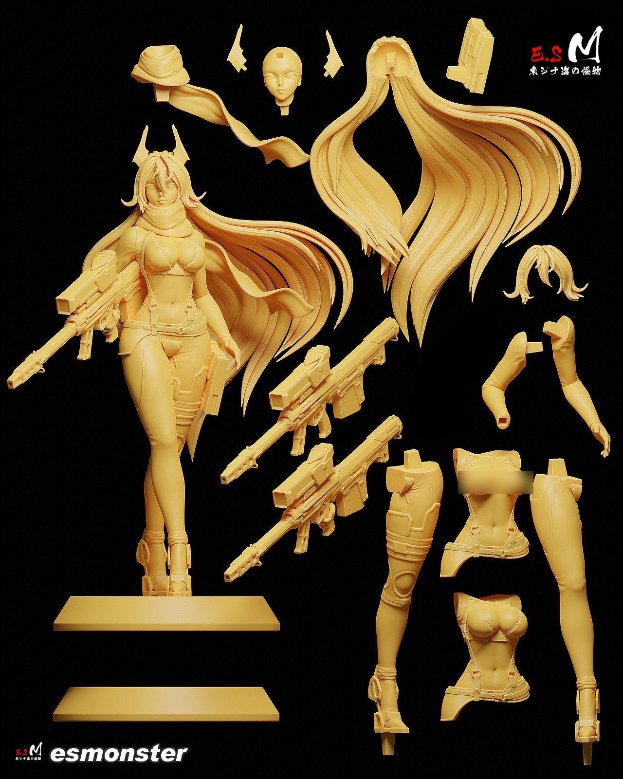 Redhood 3d Printed Model Kit