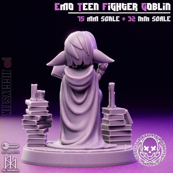 Goblin Girls Cosplayers 3d Printed Miniatures 75mm