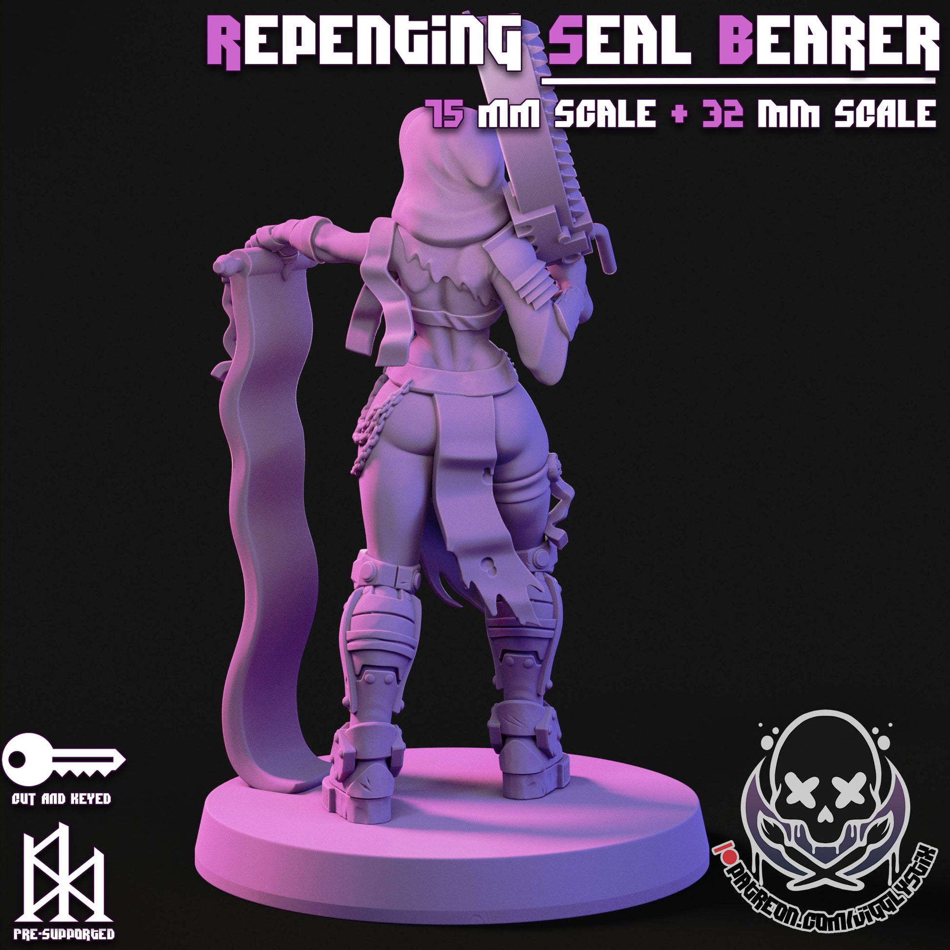 Repenting Sisters 3d Printed Miniatures 75mm