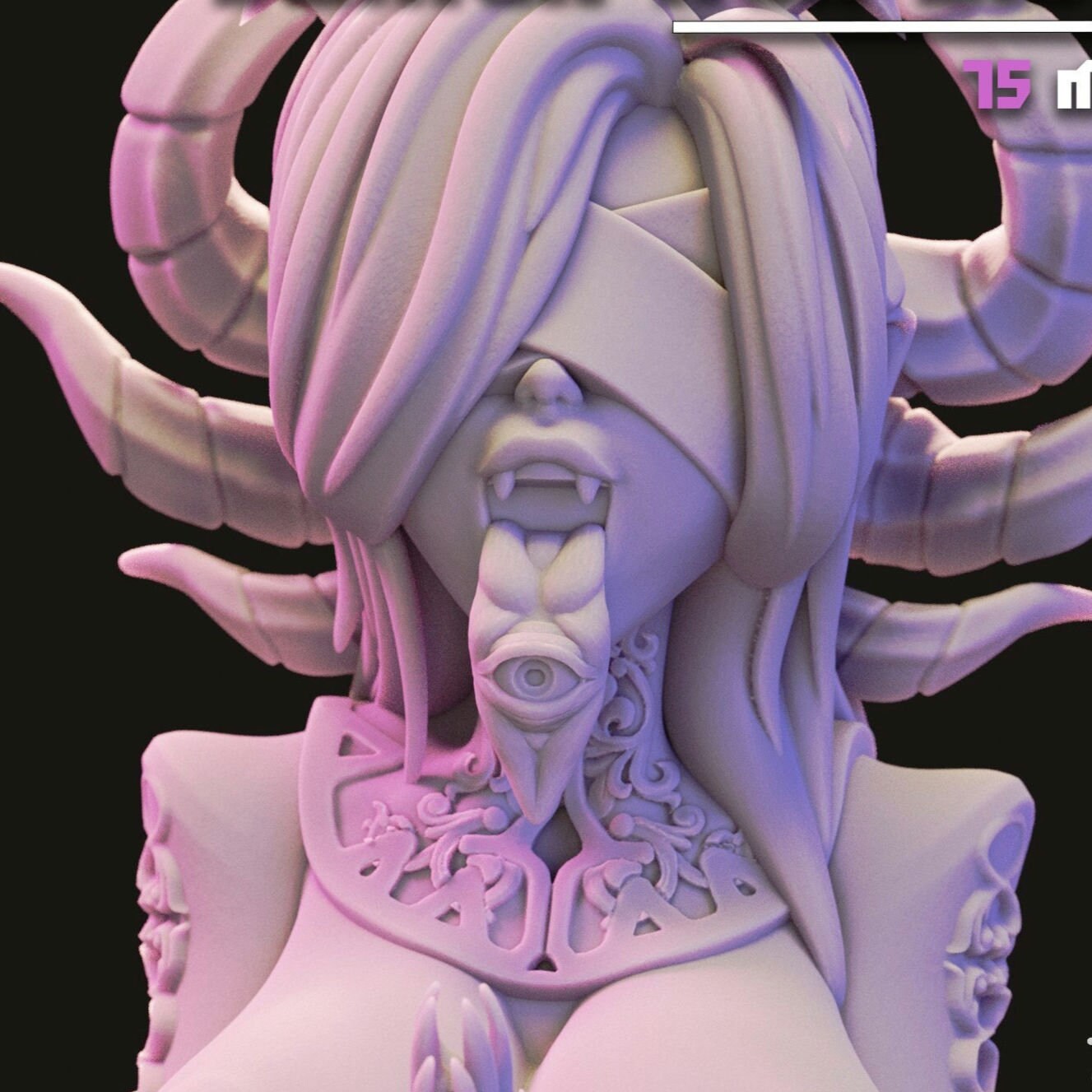 Demon Nuns 3d Printed Miniatures 75mm