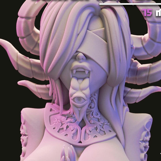 Demon Nuns 3d Printed Miniatures 75mm