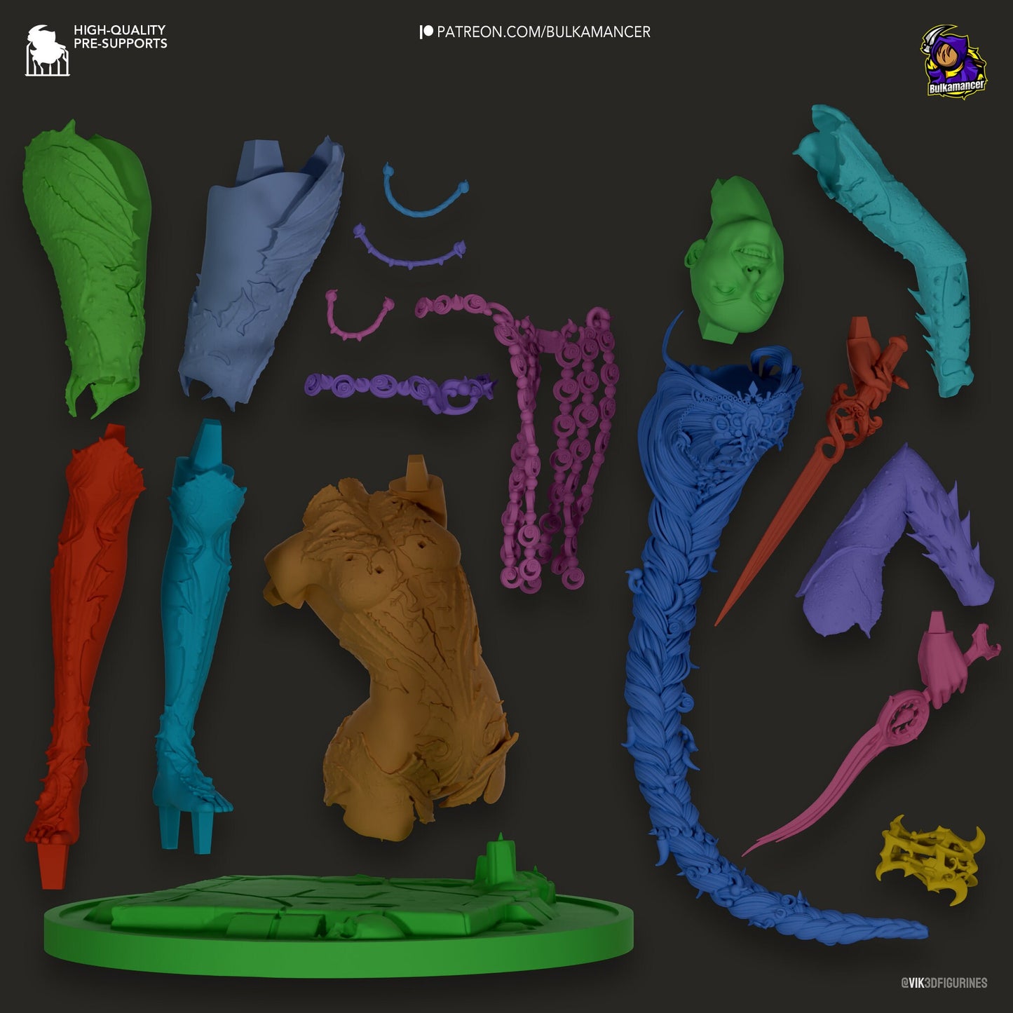 Red Cultist 3d Printed Model Kit