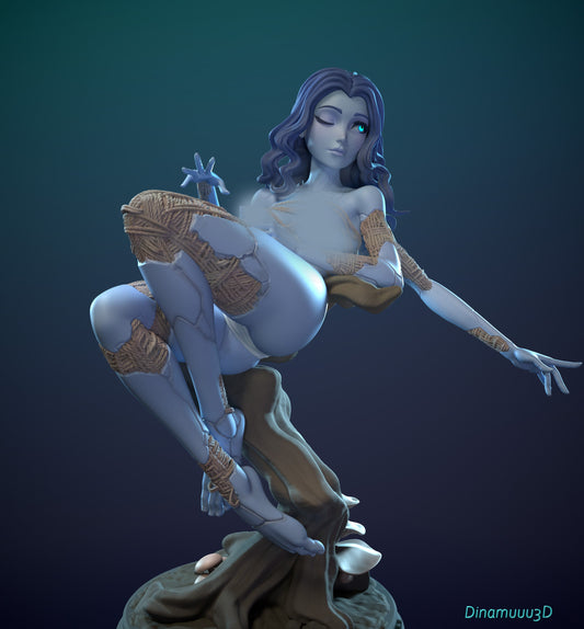 Ice Witch Shibari Pinup 3d Printed Model Kit