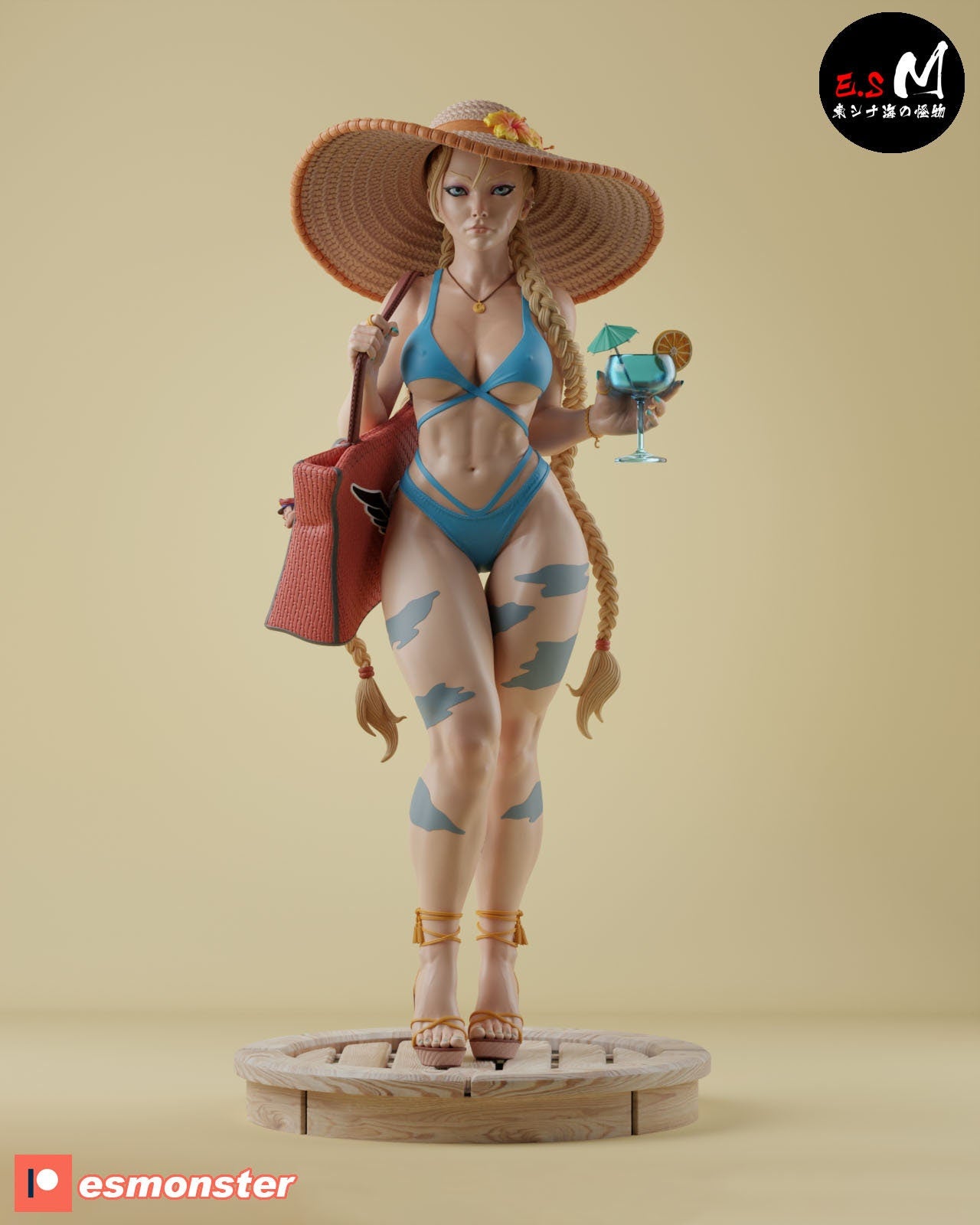 Beach Fighter 3d Printed Model Kit