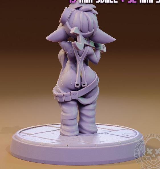 Goblin Girls Mechanics 3d Printed Miniatures 75mm
