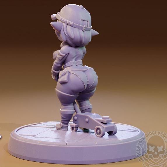 Goblin Girls Mechanics 3d Printed Miniatures 75mm