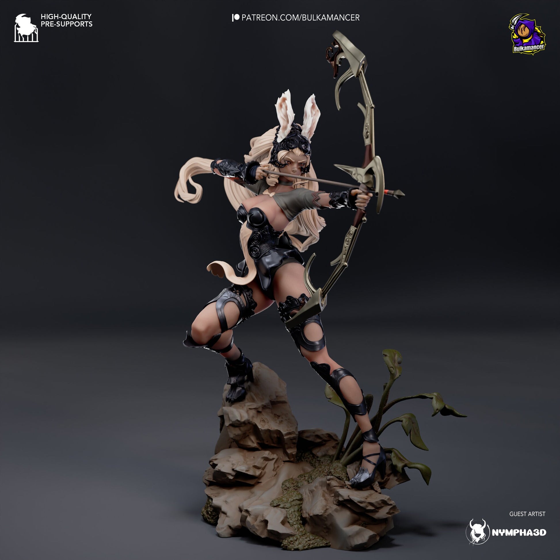 Bunny Archer 3d Printed Model Kit