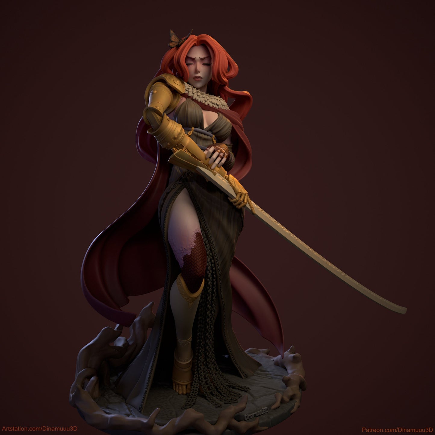 Goddess of Rot 3d Printed Model Kit