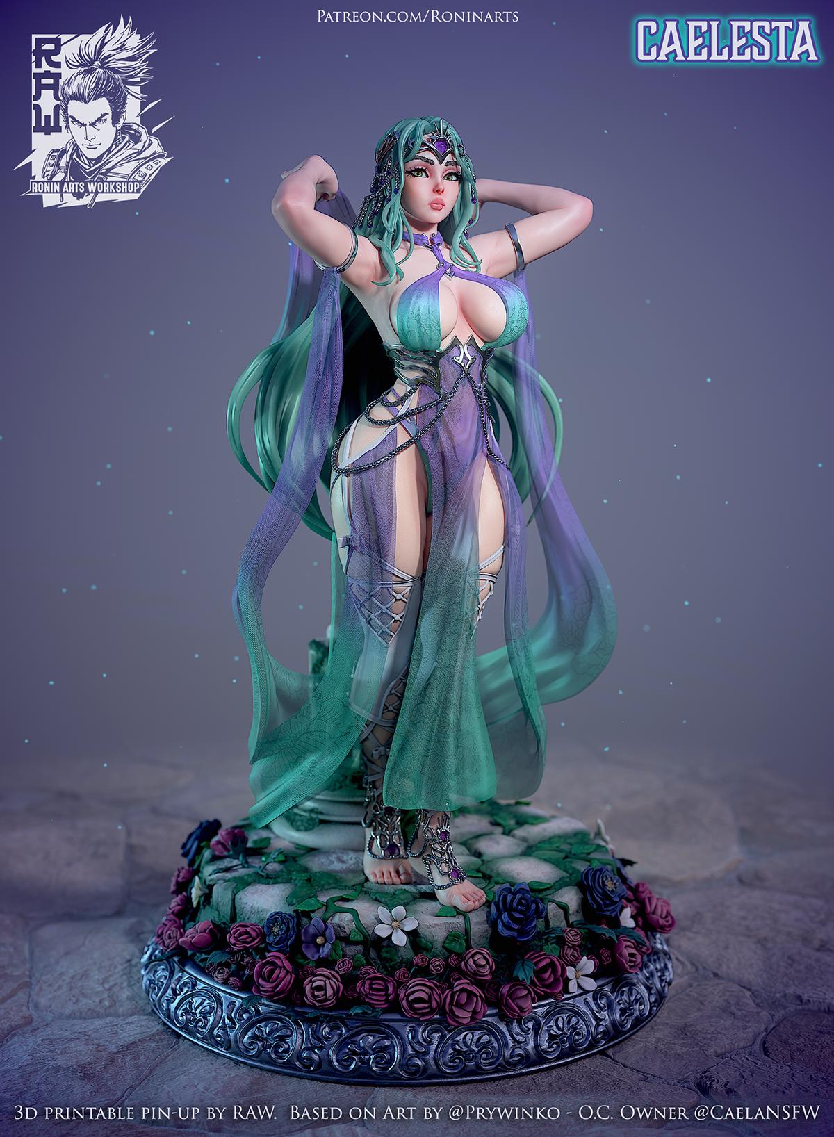 Caelesta Pinup 3d Printed Model Kit