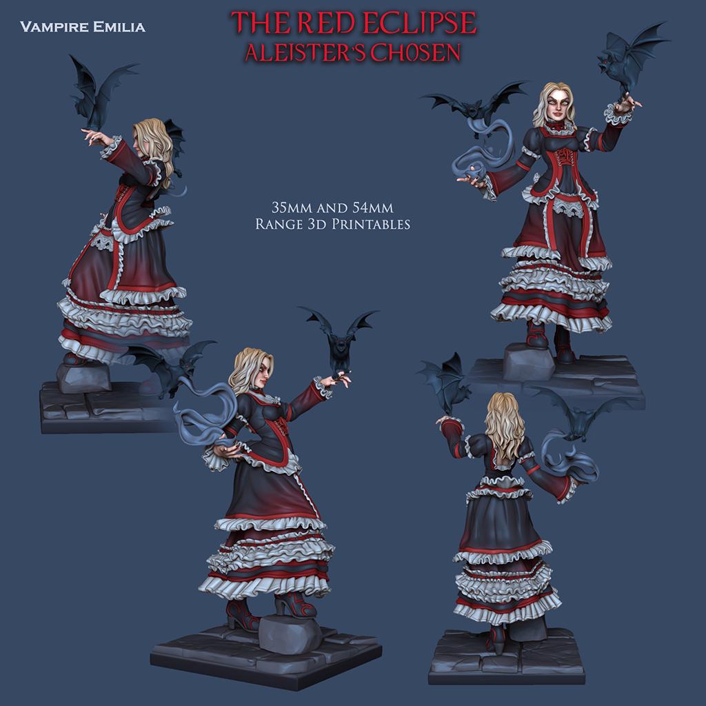 Vampire Lords 3d Printed Miniatures 54mm