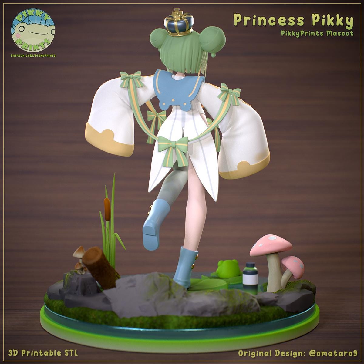 Pikky Frog Princess 3d Printed Model Kit