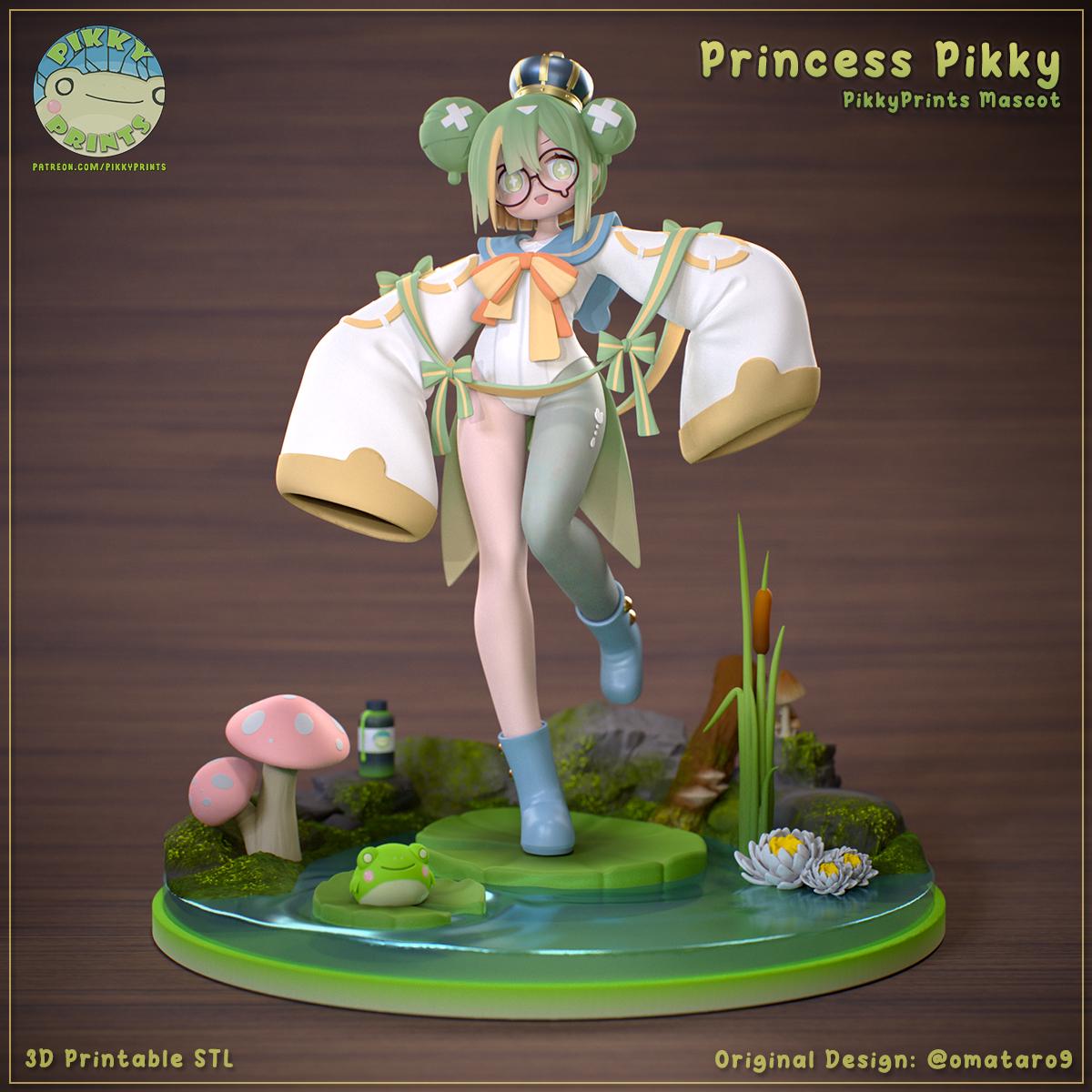 Pikky Frog Princess 3d Printed Model Kit
