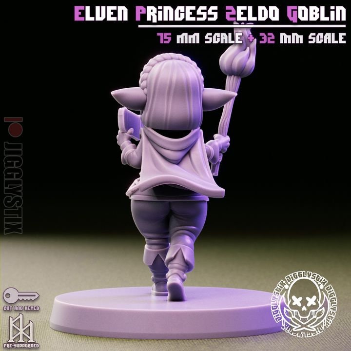 Goblin Girls Cosplayers 3d Printed Miniatures 75mm