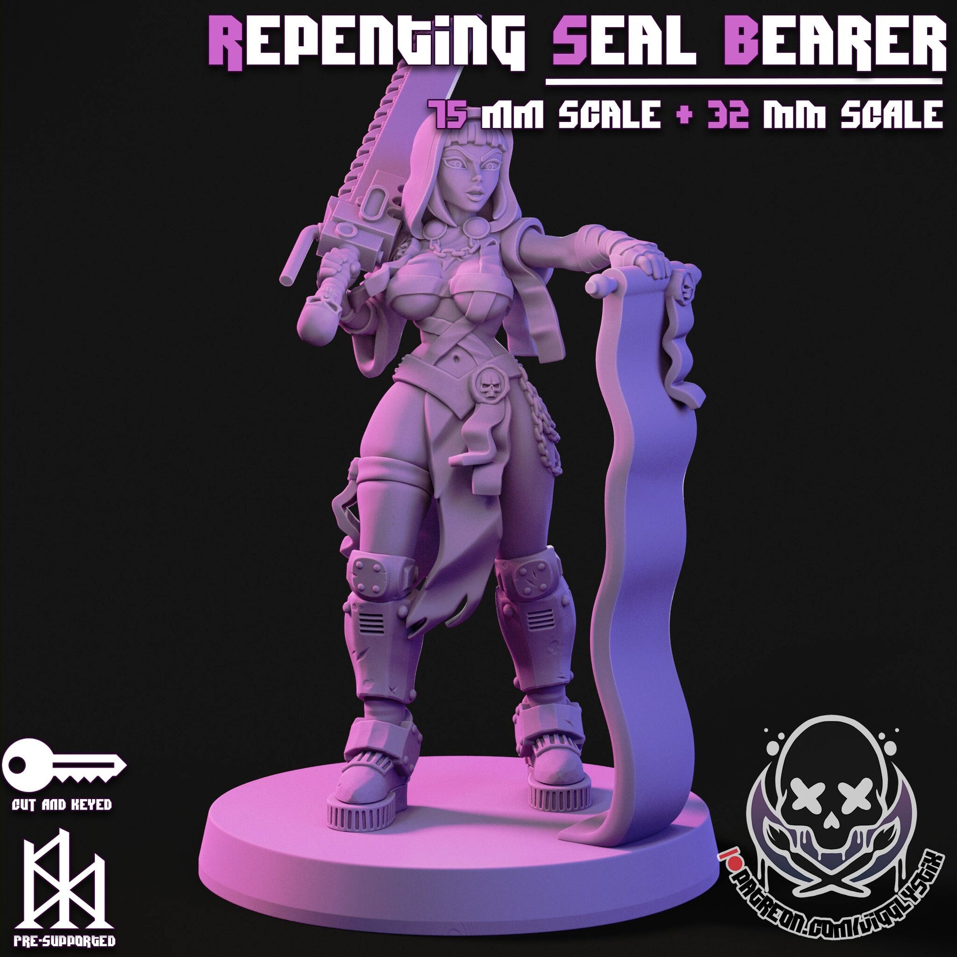 Repenting Sisters 3d Printed Miniatures 75mm