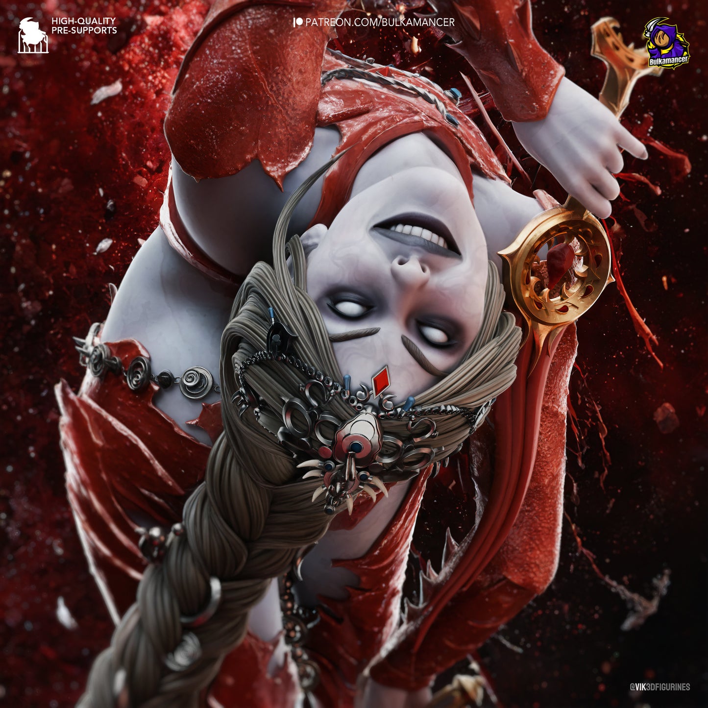 Red Cultist 3d Printed Model Kit