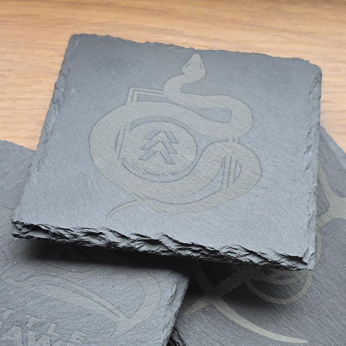 Custom Engraved Slate Coasters