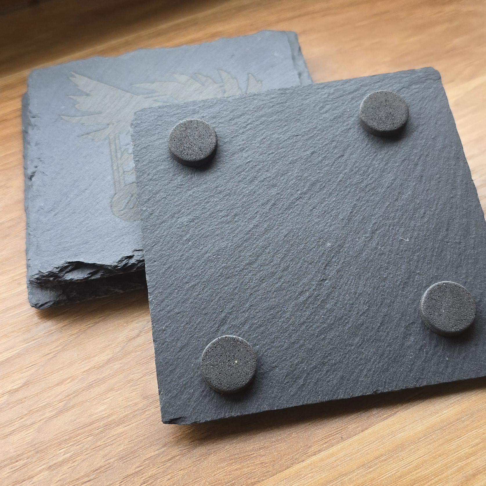 Custom Engraved Slate Coasters