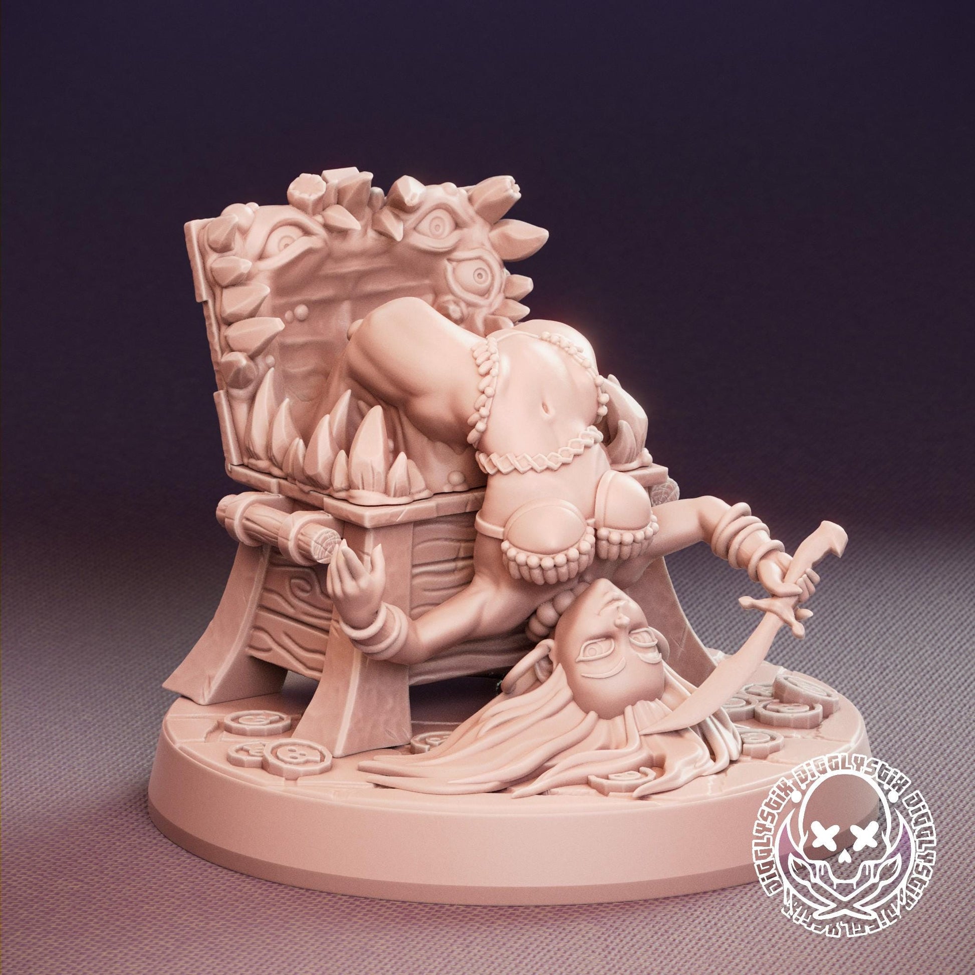 Mimic Girls 3d Printed Miniatures 75mm