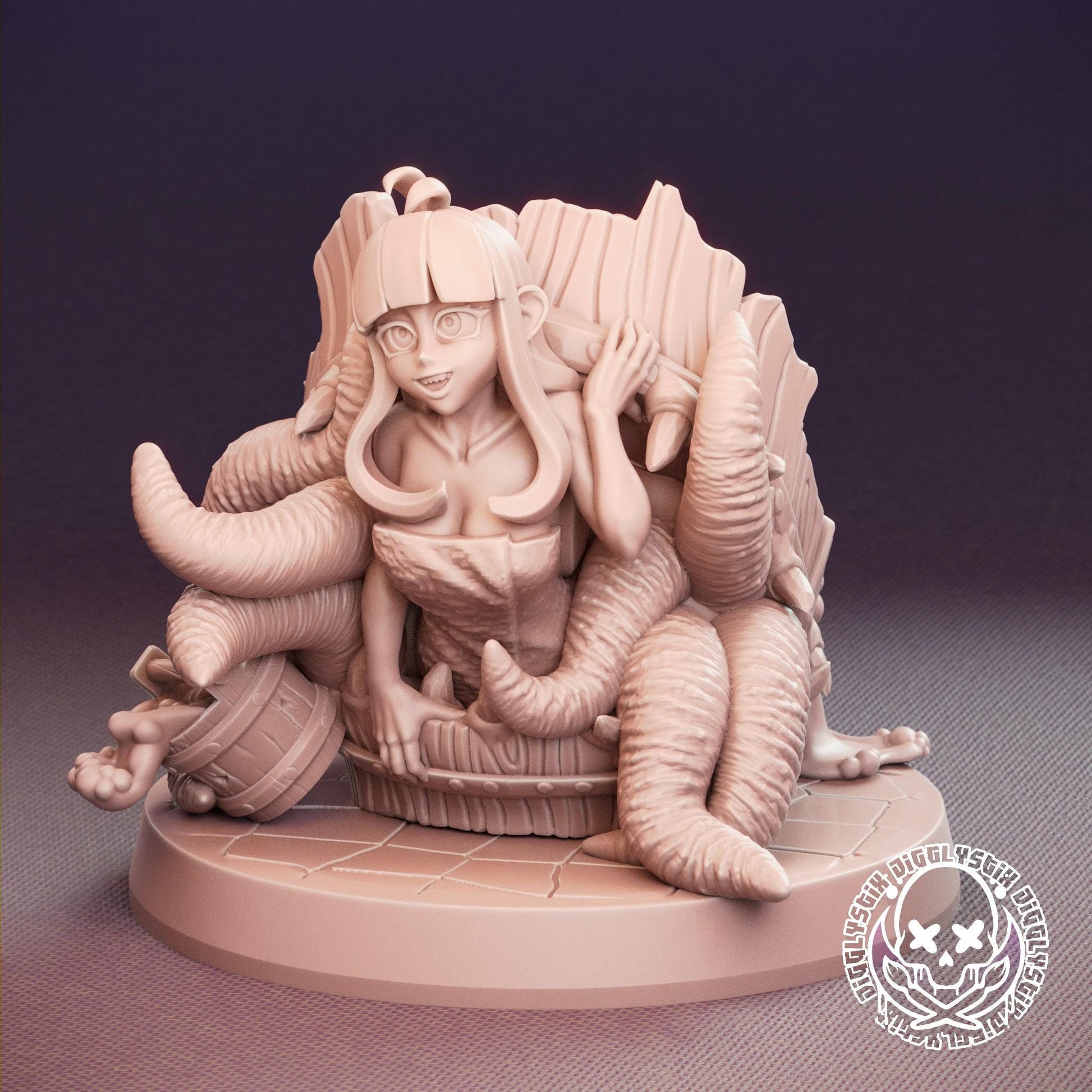Mimic Girls 3d Printed Miniatures 75mm