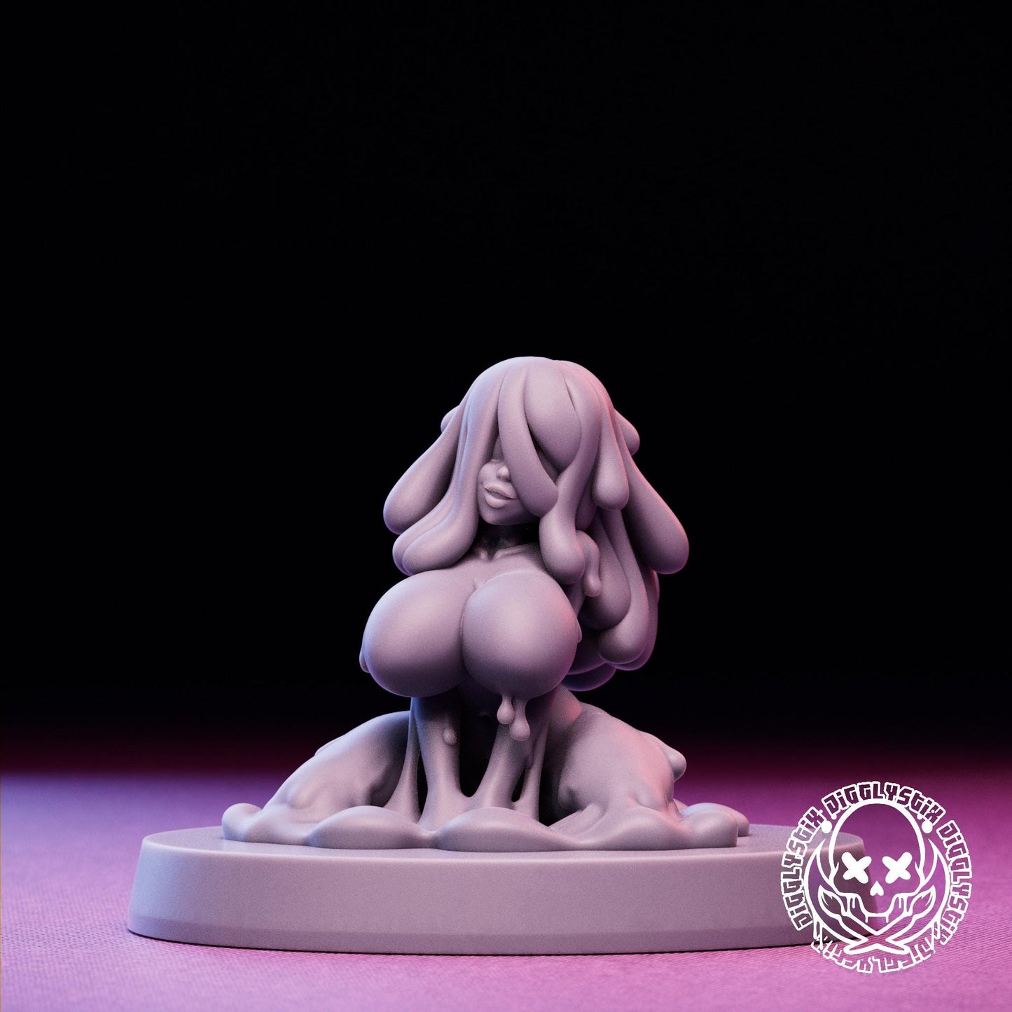 Slime Girls 3d Printed Miniatures 75mm