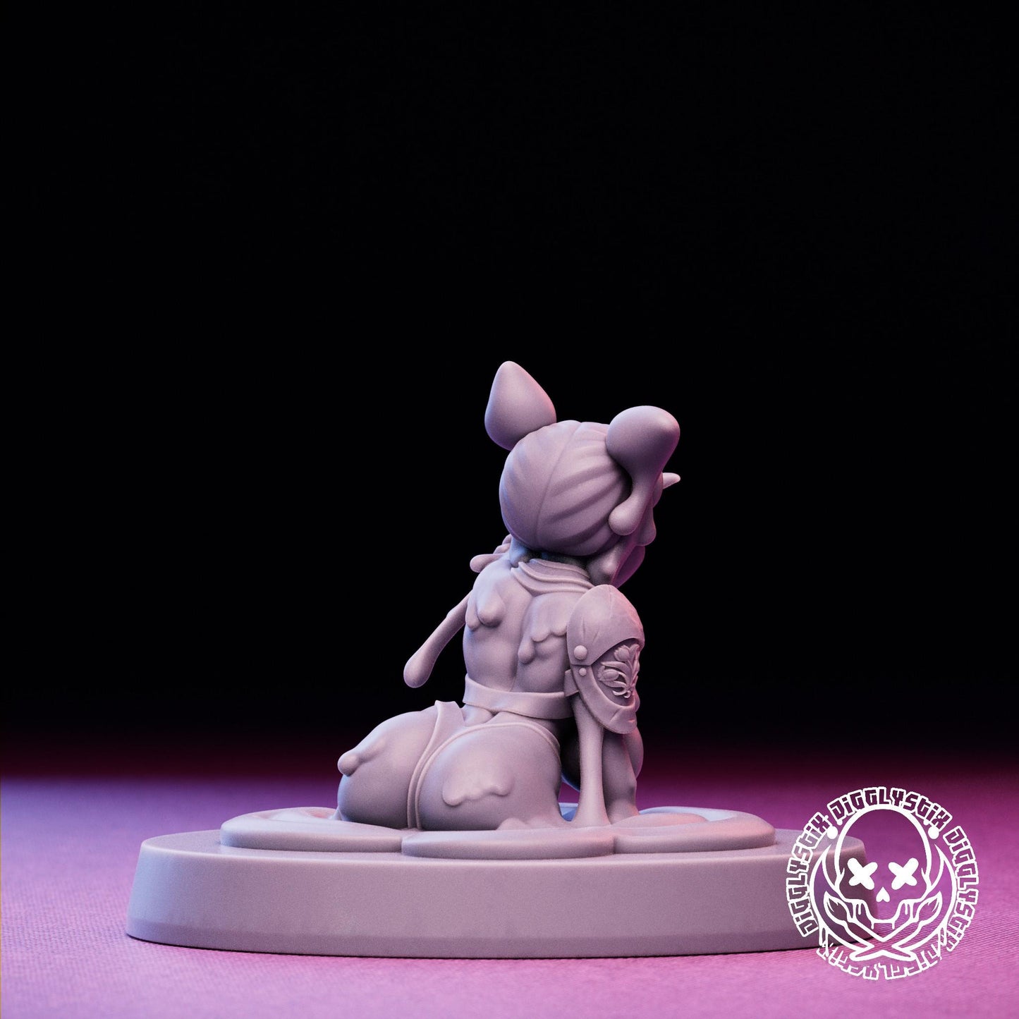 Slime Girls 3d Printed Miniatures 75mm