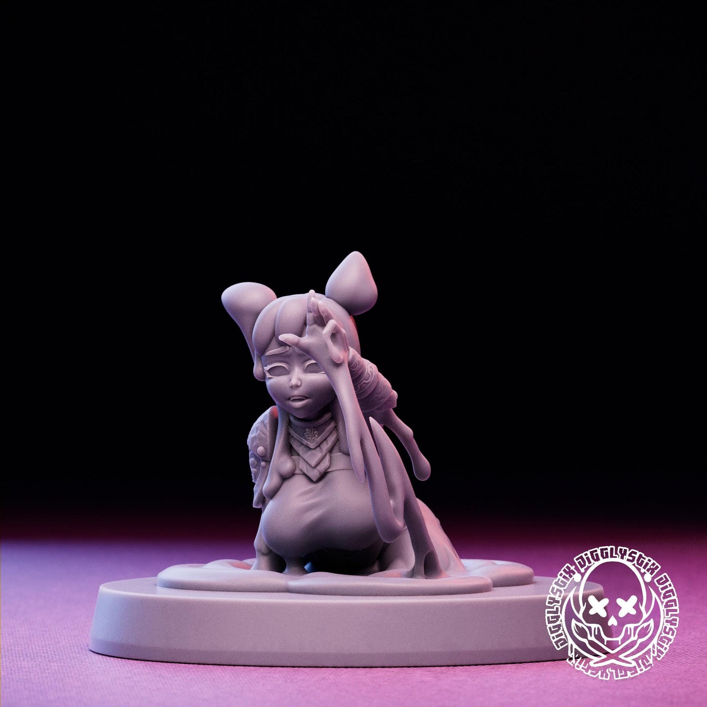 Slime Girls 3d Printed Miniatures 75mm