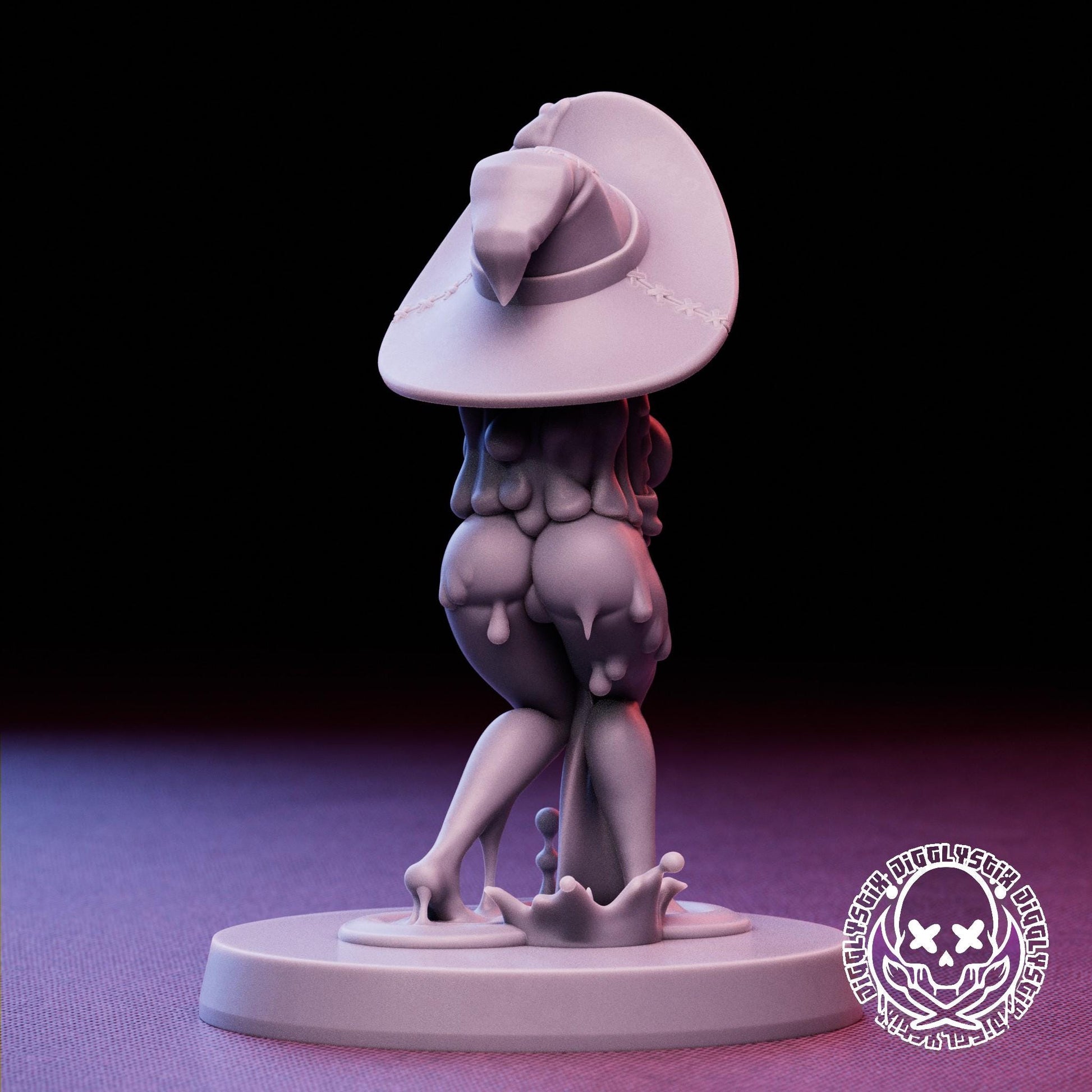 Slime Girls 3d Printed Miniatures 75mm
