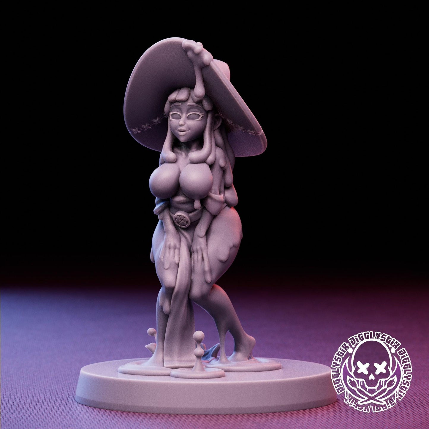 Slime Girls 3d Printed Miniatures 75mm
