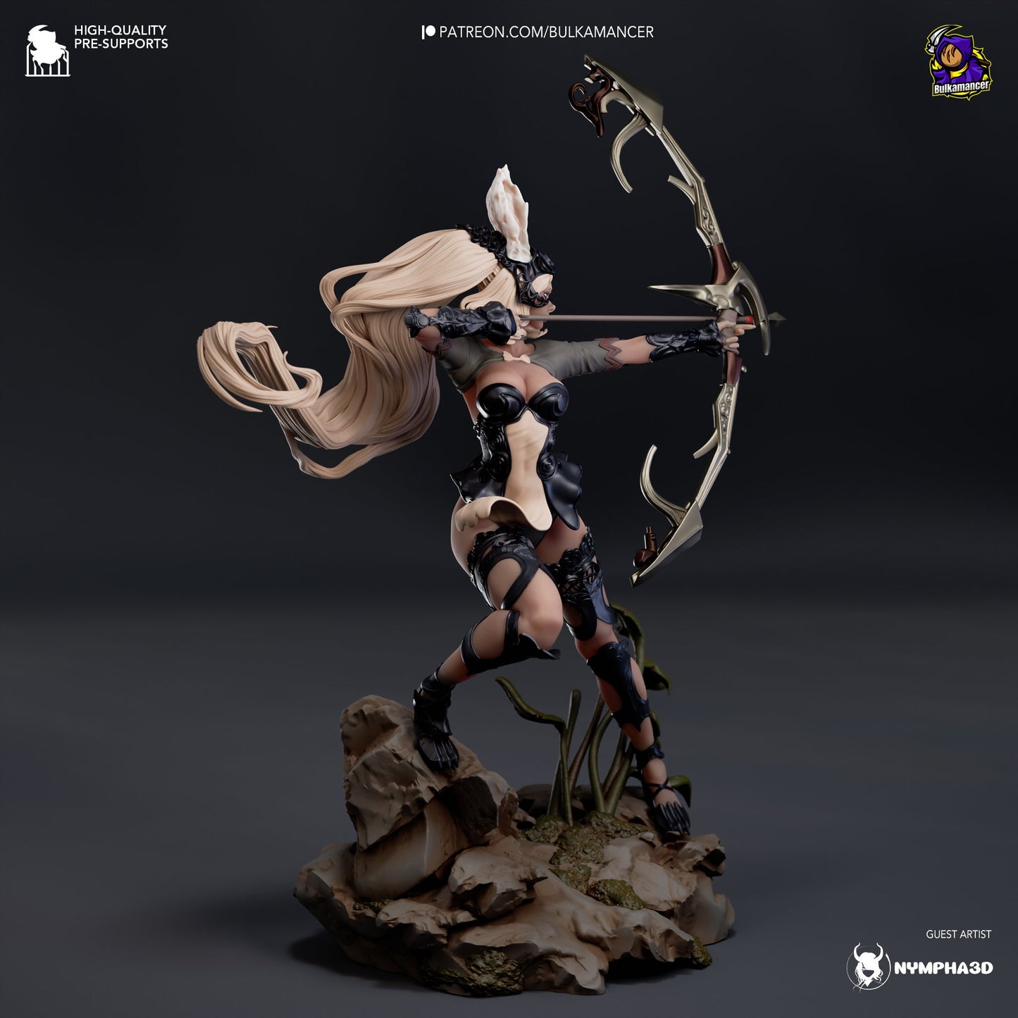 Bunny Archer 3d Printed Model Kit
