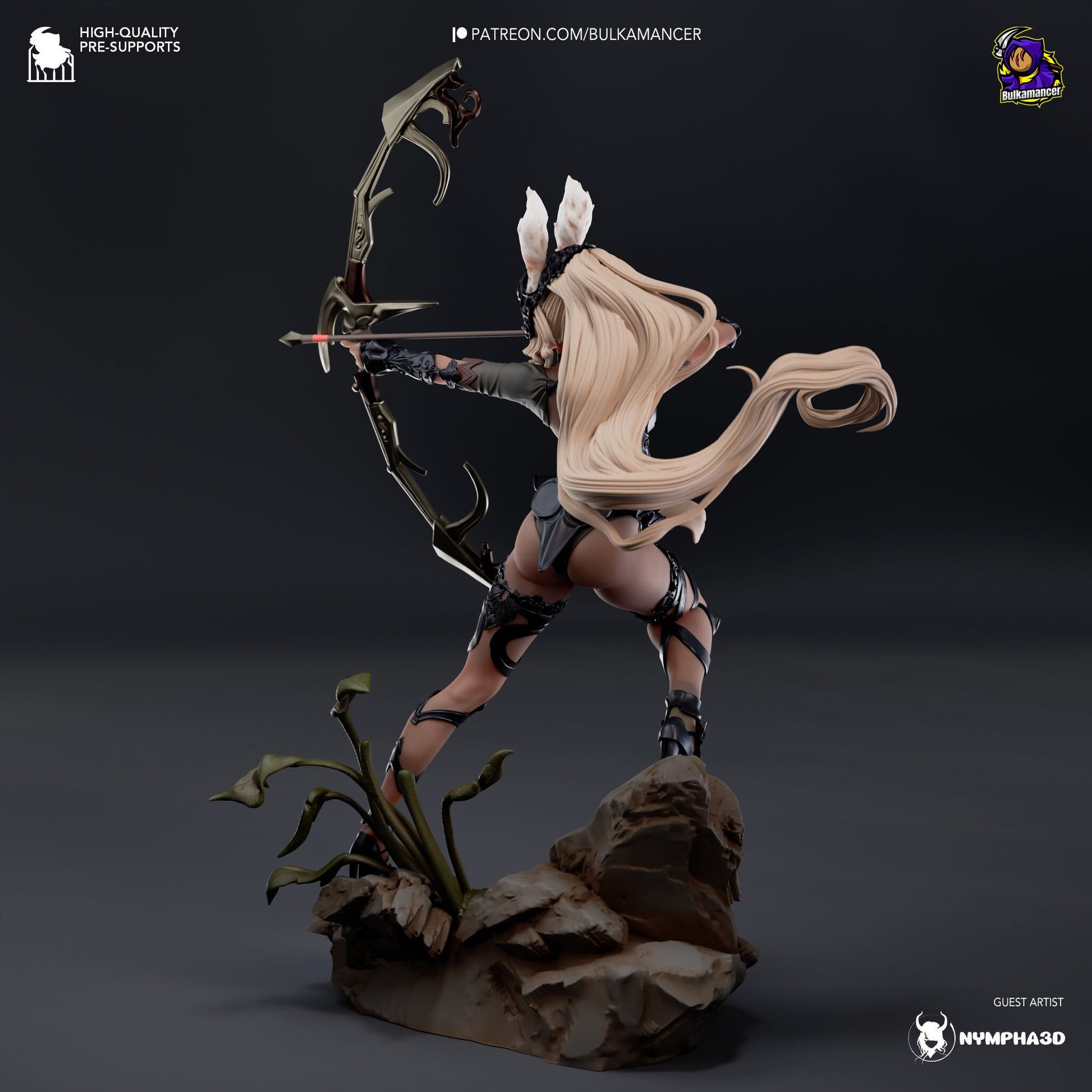 Bunny Archer 3d Printed Model Kit