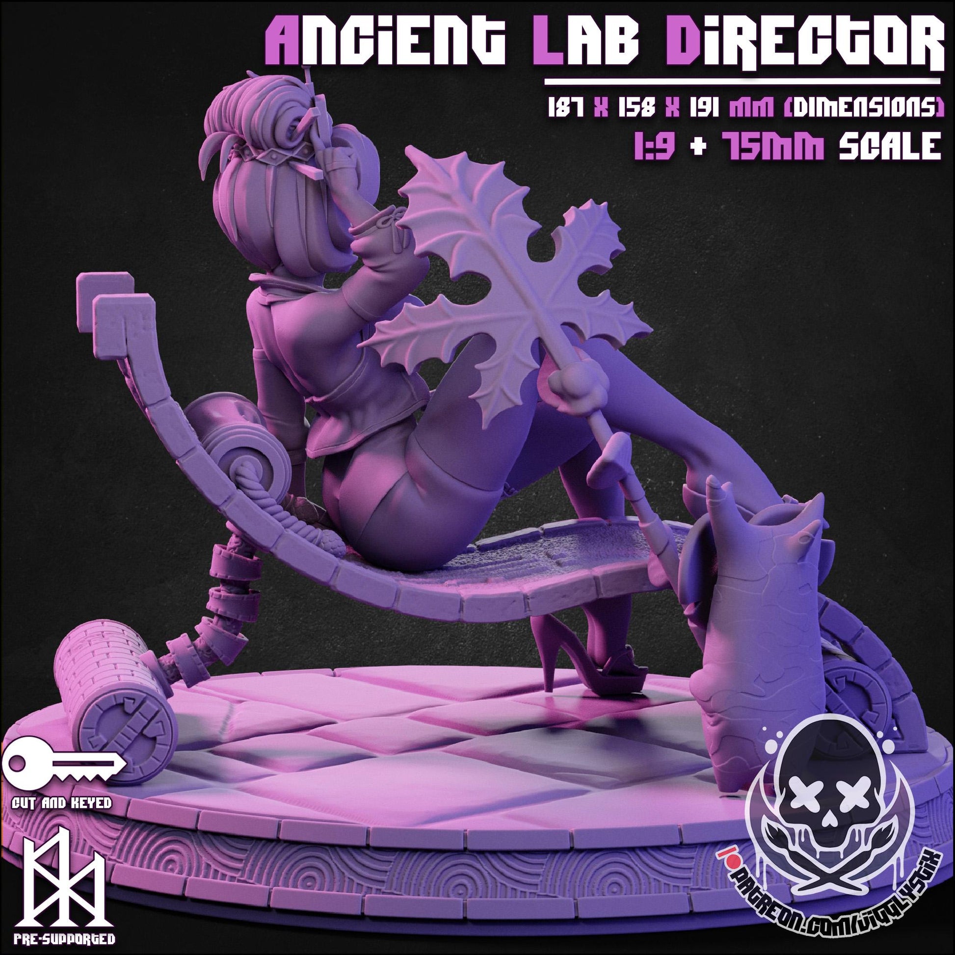 Lab Director Pinup 3d Printed Model Kit