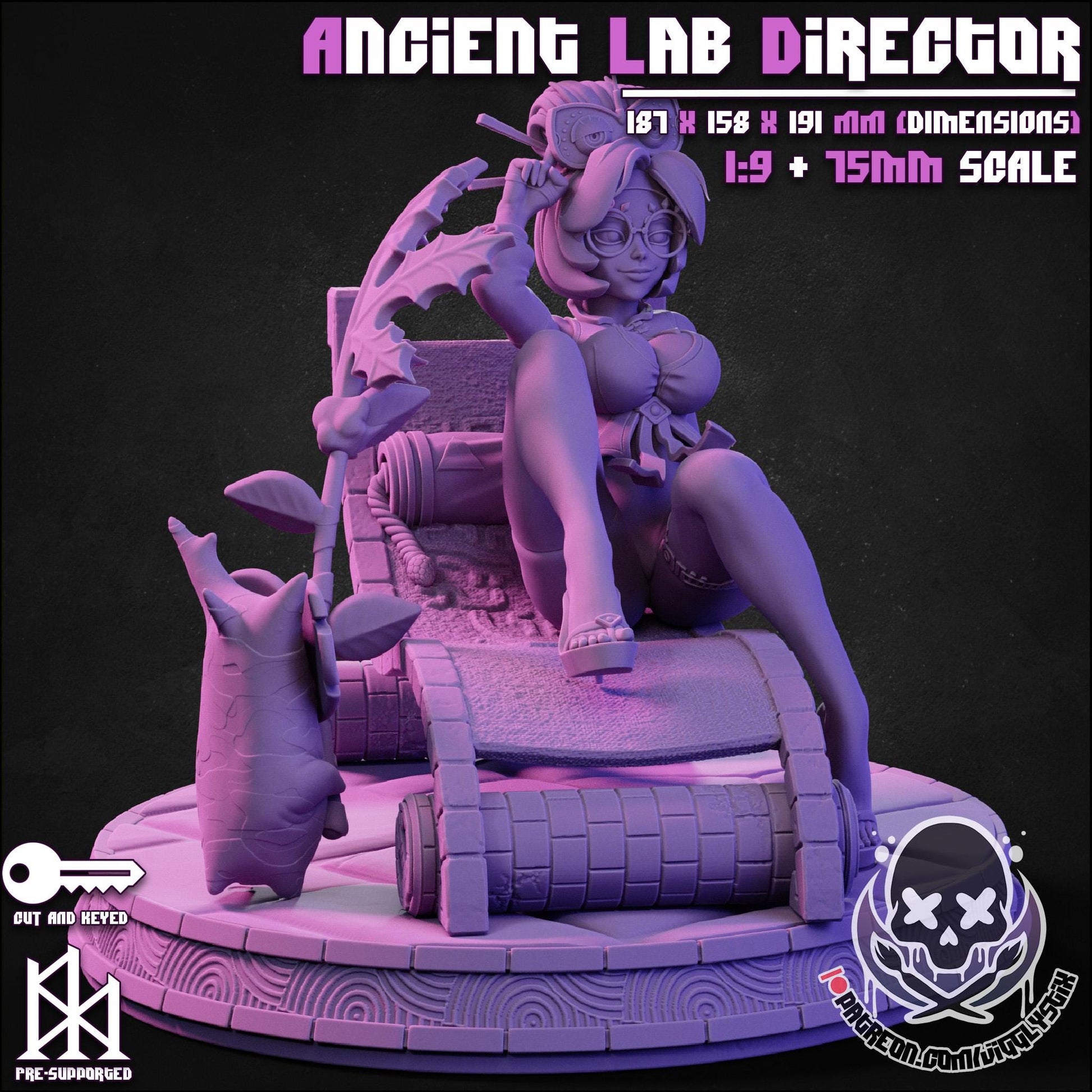 Lab Director Pinup 3d Printed Model Kit